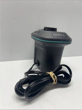 Intex Quick Fill Electric Air Pump 110-120V AC Inflate & Deflate Tested Working